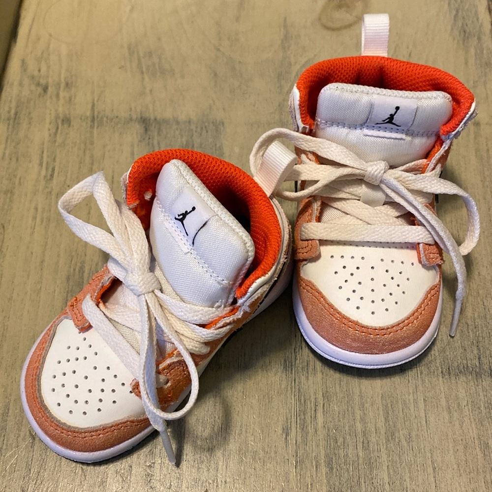 Infant Nike Air Jordan sneakers.